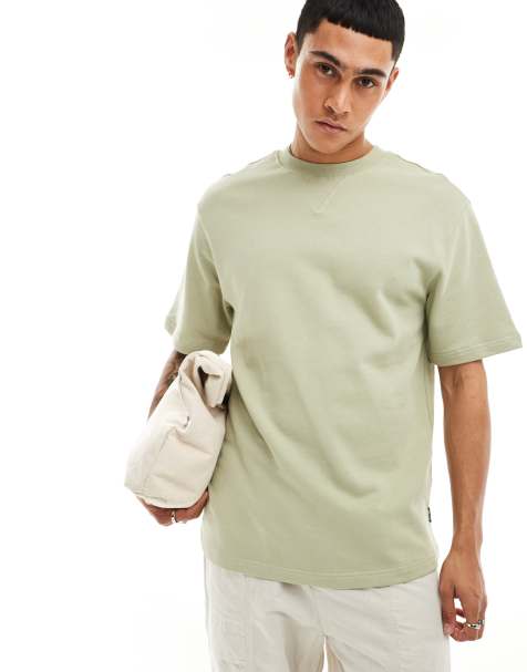 Camiseta verde salvia de tejido grueso de ONLY & SONS - view 1
