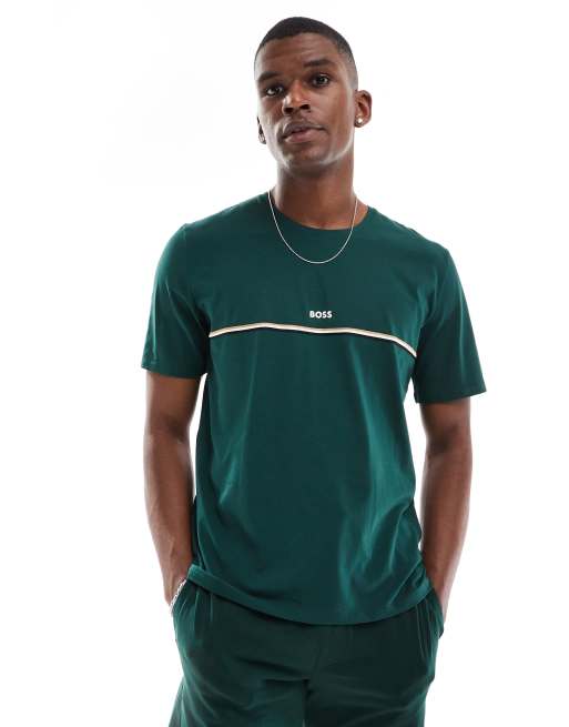 Camiseta verde Unique de BOSS Bodywear
