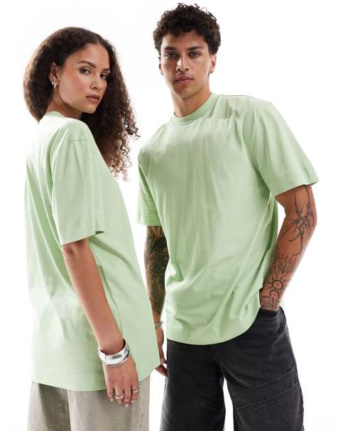 Camiseta verde unisex de COLLUSION - view 1