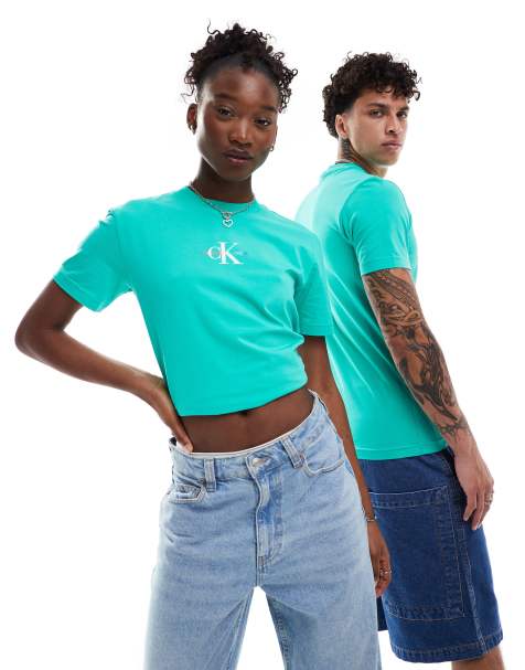 Camiseta verde unisex de corte slim Pride de Calvin Klein Jeans - view 1