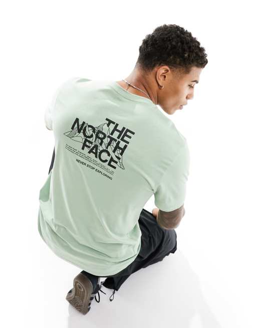 Camiseta verde y negra Sketch de The North Face FhyzicsShops