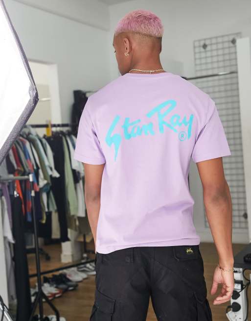 Camiseta violeta con logo de Stan Ray