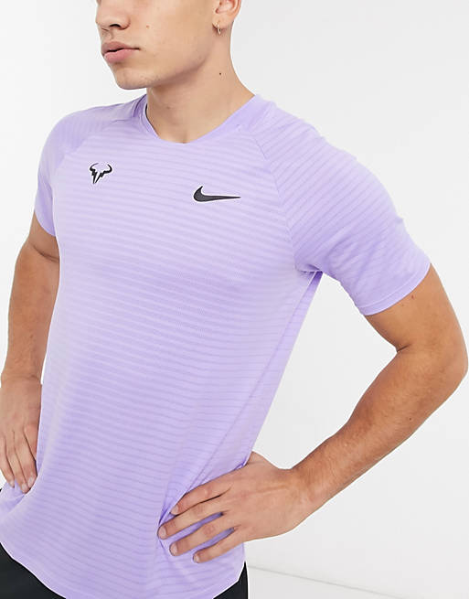 mostrar Colibrí De alguna manera Camiseta violeta Rafael Nadal Court AeroReact Slam de Nike | ASOS