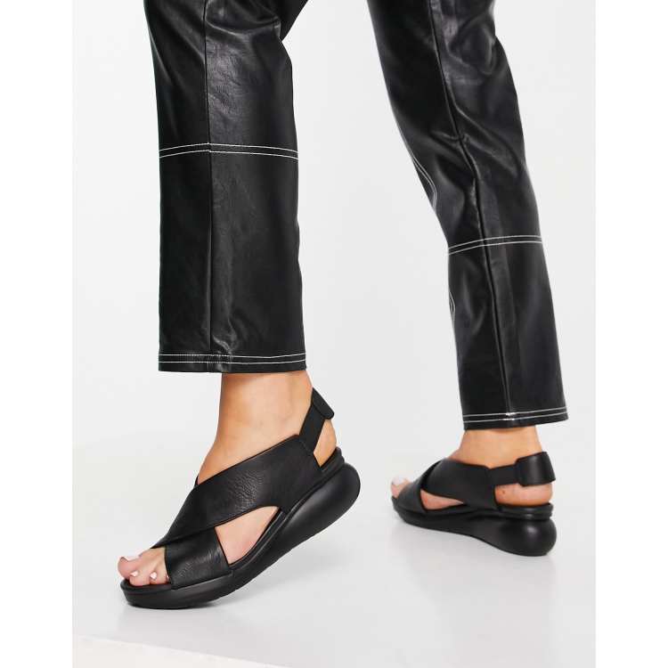 Camper black online sandals