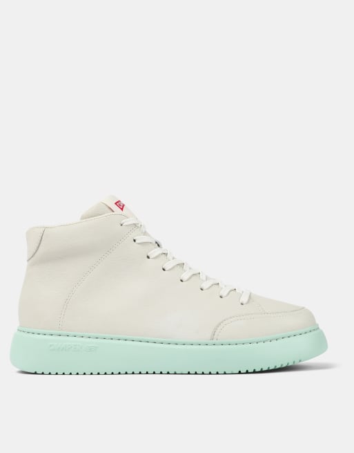 Camper - Bottines style baskets en cuir - Blanc