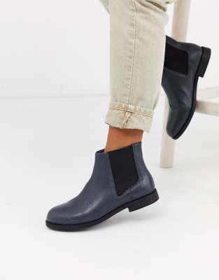 dark gray ankle booties