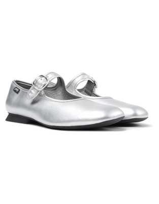 Camper - Casi Myra - Ballerinas in Mittelgrau-Braun