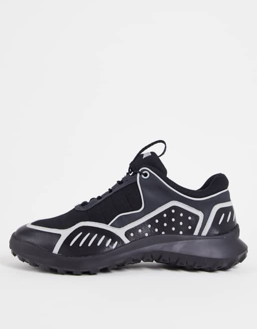 Camper chunky leather mix trainers in black | ASOS