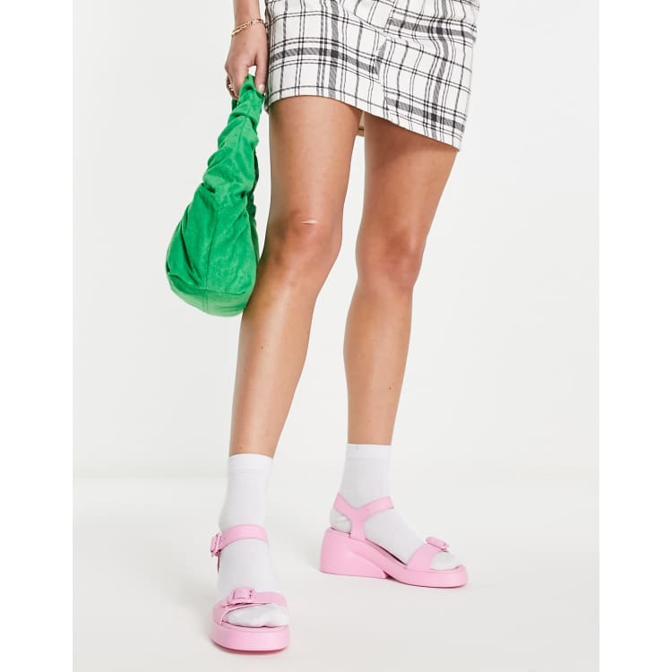 Camper Kaah Bonbon heeled sandals in pink ASOS