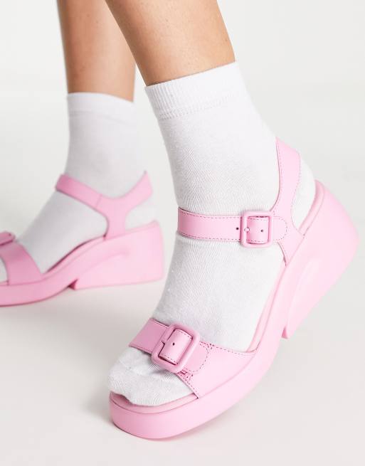 Camper Kaah Bonbon heeled sandals in pink ASOS