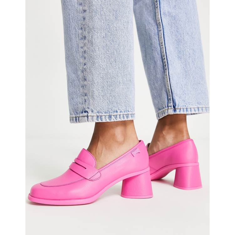 Camper trisha best sale heeled loafer