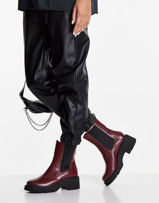 Little burgundy chelsea outlet boots