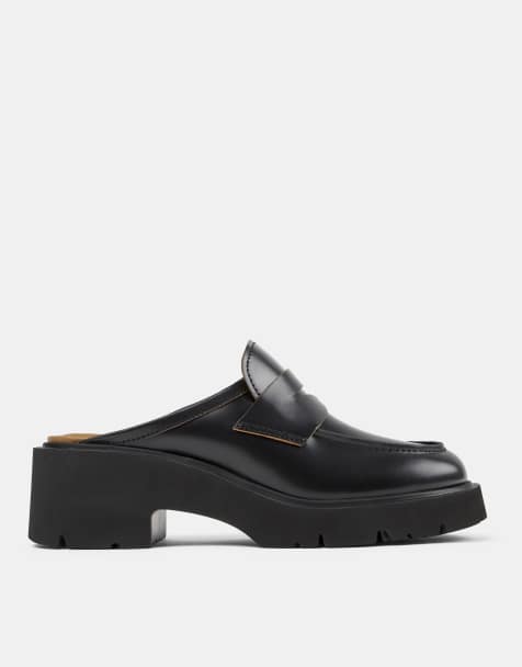 Camper – Leder-Clogs in Schwarz - view 1