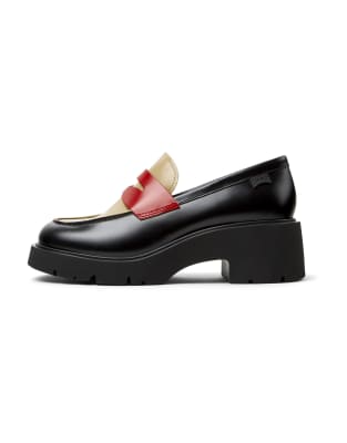 Camper - Milah - Loafer in Schwarzrot