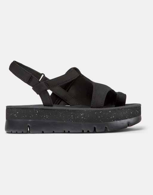 Camper – Oruga up – Sandalen in Schwarz