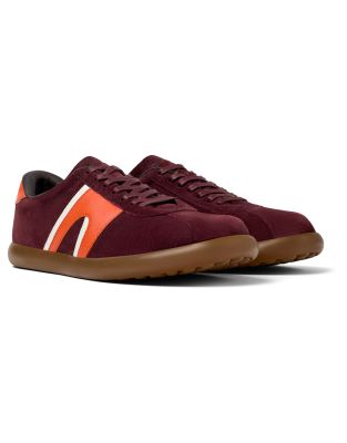 Baskets Camper Pelotas Soller Femme - Taille 40 EU, Couleur Bordeaux, Daim, Neuves