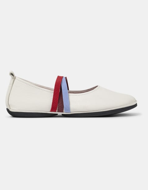Camper - Right Nina - Ballerina bianco naturale - view 1