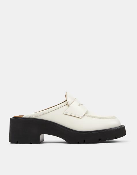 Camper - Sabots en cuir - Blanc - view 1