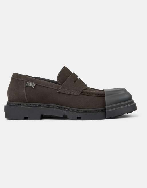 Camper - Scarpe stringate grigio scuro combinate