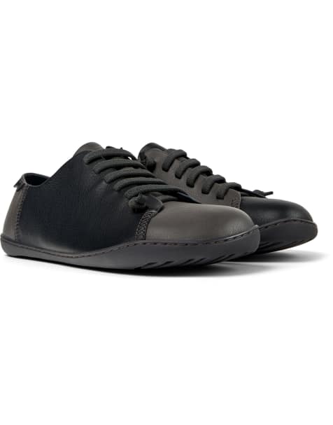 Camper - Sneakers stringate nere e grigie - view 1