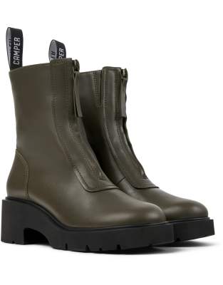 Camper - Stiefel in Grau mit Absatz