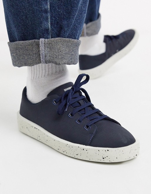 Camper trainers in navy with white speckled sole