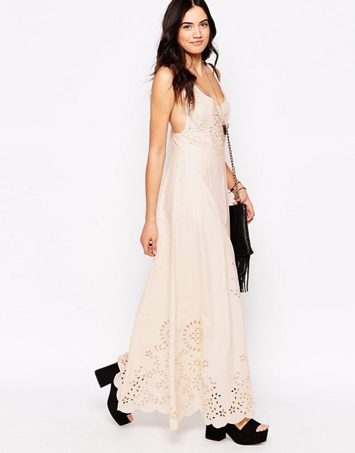 Candela NYC | Candela Dream Maxi Dress with Laser Cut Outs