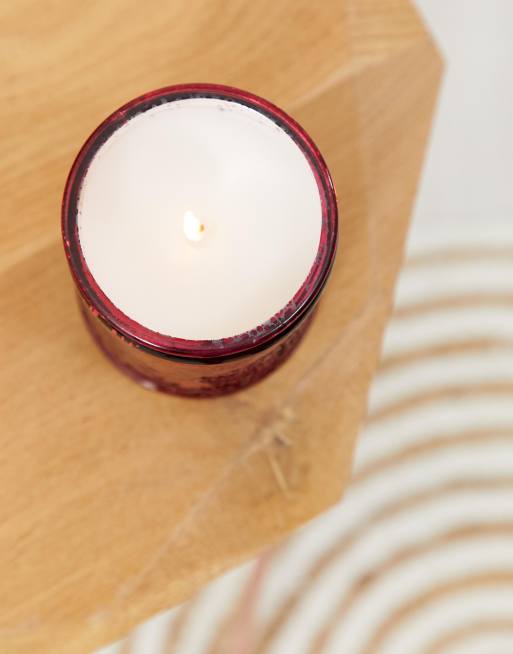 Candlelight – Gezahnte Glaskerze in Rot, 4 von 4