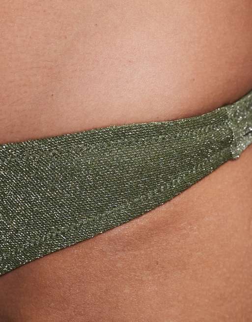 Candypants – Grönskimrande bikiniunderdel med hög midja, 4 av 4