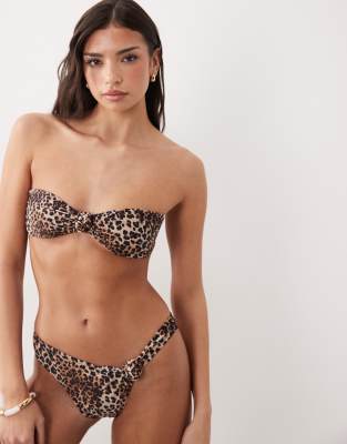 Candypants Knot Bikini Bottom In Brown