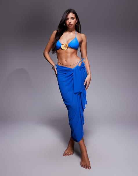 Candypants – Kobaltowy sarong maxi - view 1