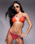 [Candypants] Candypants ombre tie side bikini bottoms in multi 8 Multi