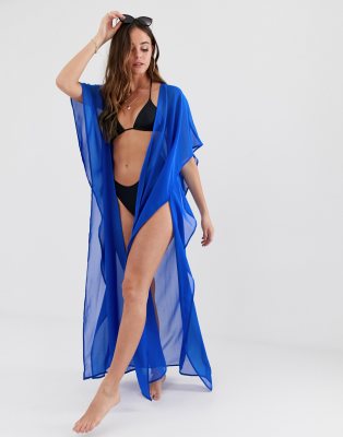 cobalt blue beach cover up