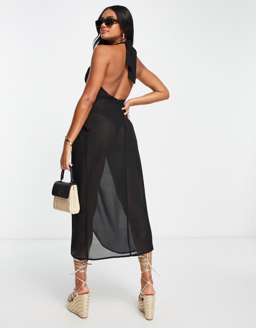 Asos black sale summer dress