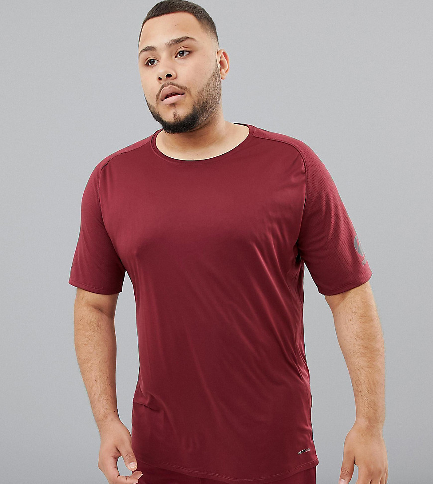 Canterbury Plus - Vapodri - T-shirt bordeaux super leggera - In esclusiva per ASOS-Rosso