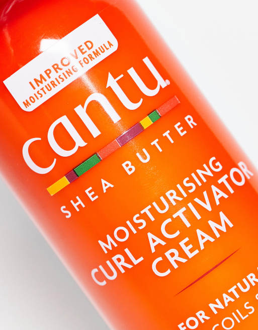 Cantu - Crema idratante con attivatore per capelli ricci al burro di karité da 355 ml, 2 di 4