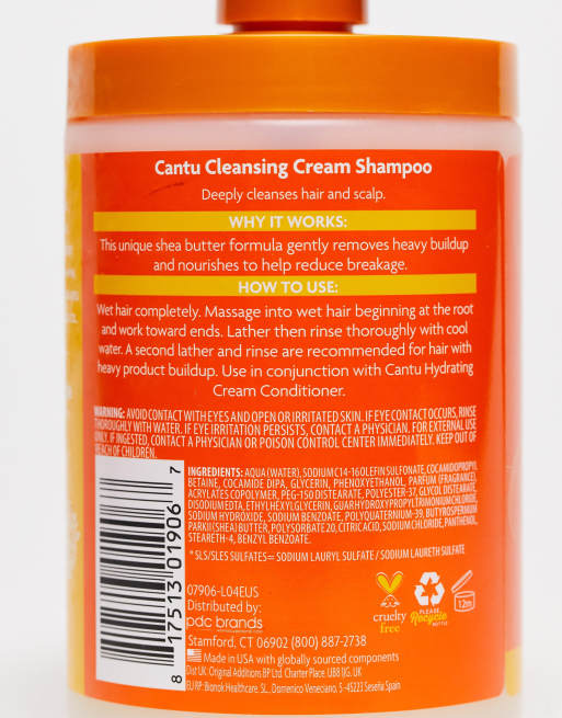 Cantu - Crema shampoo detergente al burro di karité per capelli naturali - Formato da salone 709 ml, 2 di 4