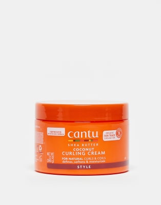 Cantu - Crème pour cheveux bouclés au beurre de karité et à la noix de coco 340 g-Pas de couleur