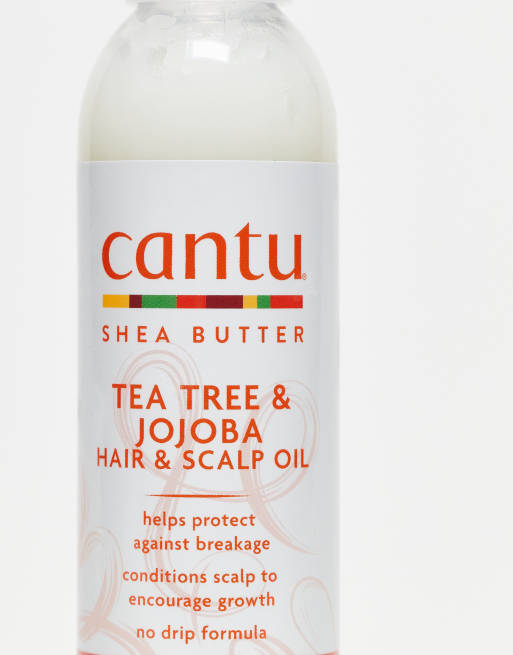 Cantu - Haar- en hoofdhuidolie met sheaboter, tea tree en jojoba, 180 ml, 4 van 4