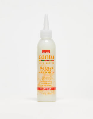 Cantu - Haar- und Kopfhautöl mit Sheabutter, Teebaumöl und Jojobaöl, 180 ml-Keine Farbe