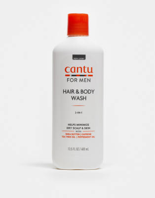 Cantu Cantu Mens 2 in 1 Hair and Body Wash 400ml-No colour