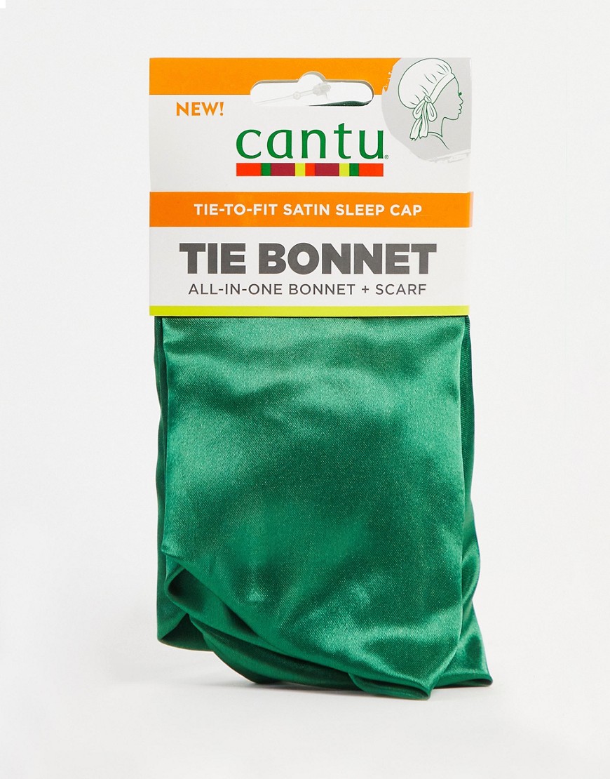 Cantu Satin Sleep Tie Bonnet-Green