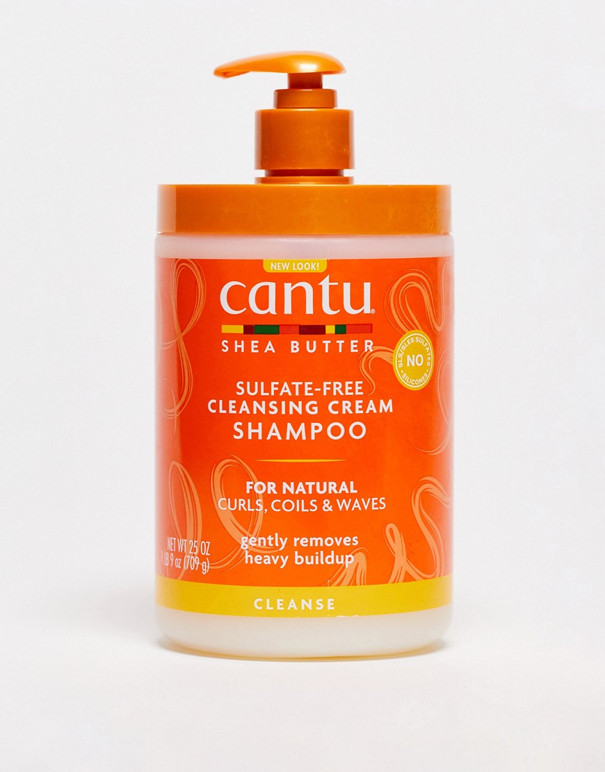 Cantu - Shampoo crema detergente per capelli naturali al burro di karité - Formato salone da 25 once-Nessun colore