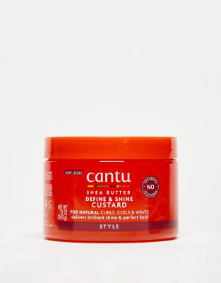 Cantu Shea Butter Define & Shine Custard 340g-No colour