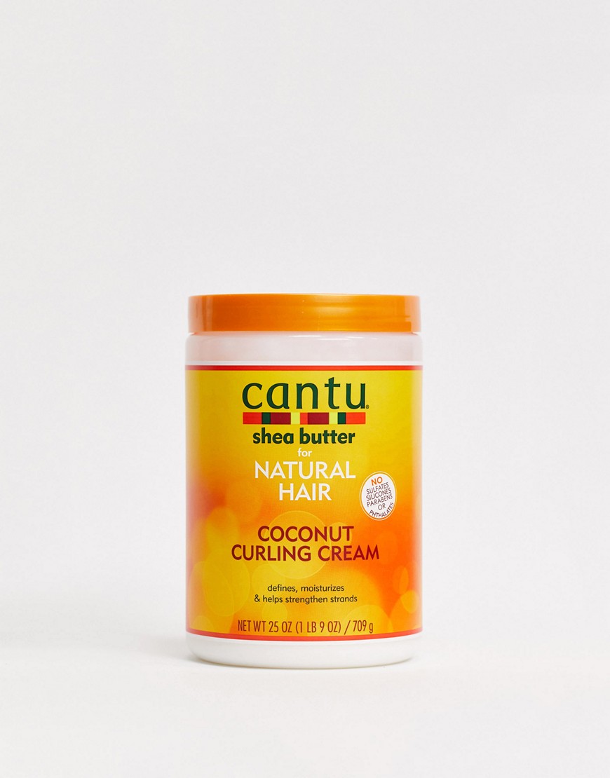 Cantu – Shea Butter for Natural Hair – Kräm för lockar med kokos 25 oz-Ingen färg
