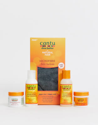 cantu x asos exclusive curly girl hair care set