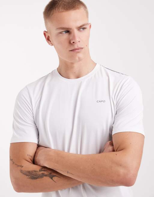 CAPO – Active Performance – Biały T-shirt z logo na plecach, 3 z 5