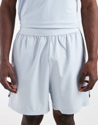 CAPO CAPO active performance logo shorts co-ord in light blue