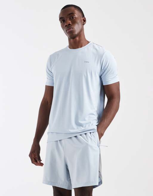 CAPO - Active Performance - Pantaloncini azzurri con logo in coordinato, 4 di 5