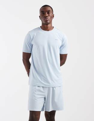 Capo Active Performance T-shirt With Logo Back Print In Blue